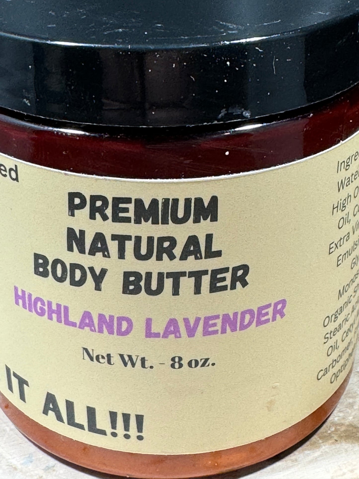 Highland Lavender Body Butter - 8 oz.