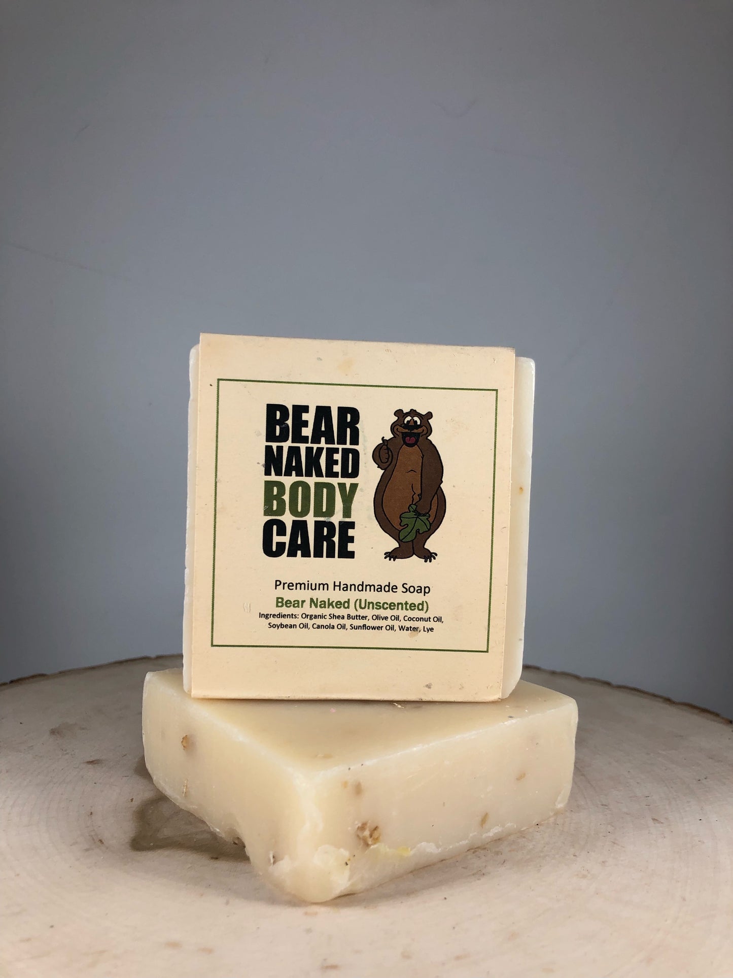 "Bear Naked" Unscented Goat Milk Soap Bar